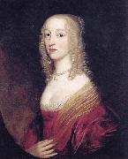 Gerard van Honthorst Portrait of Luise Hollandine, in fact Louise Maria, Pfalzgrafin bei Rhein oil painting on canvas